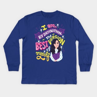 Best version of myself Kids Long Sleeve T-Shirt